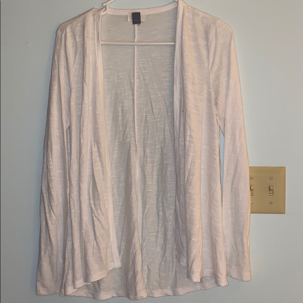White cardigan
